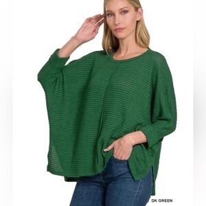 Zenana Outfitters Bright Mauve Knit Top Size L/XL